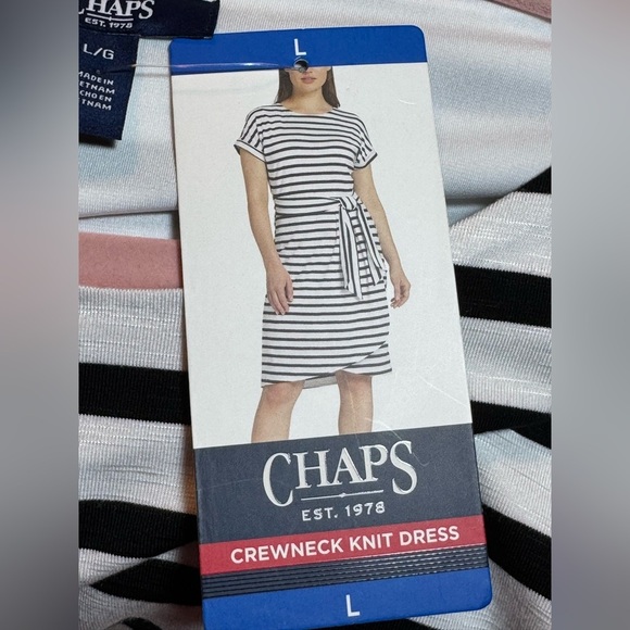 Chaps Crewneck Knit Dress Size Large - Picture 11 of 12